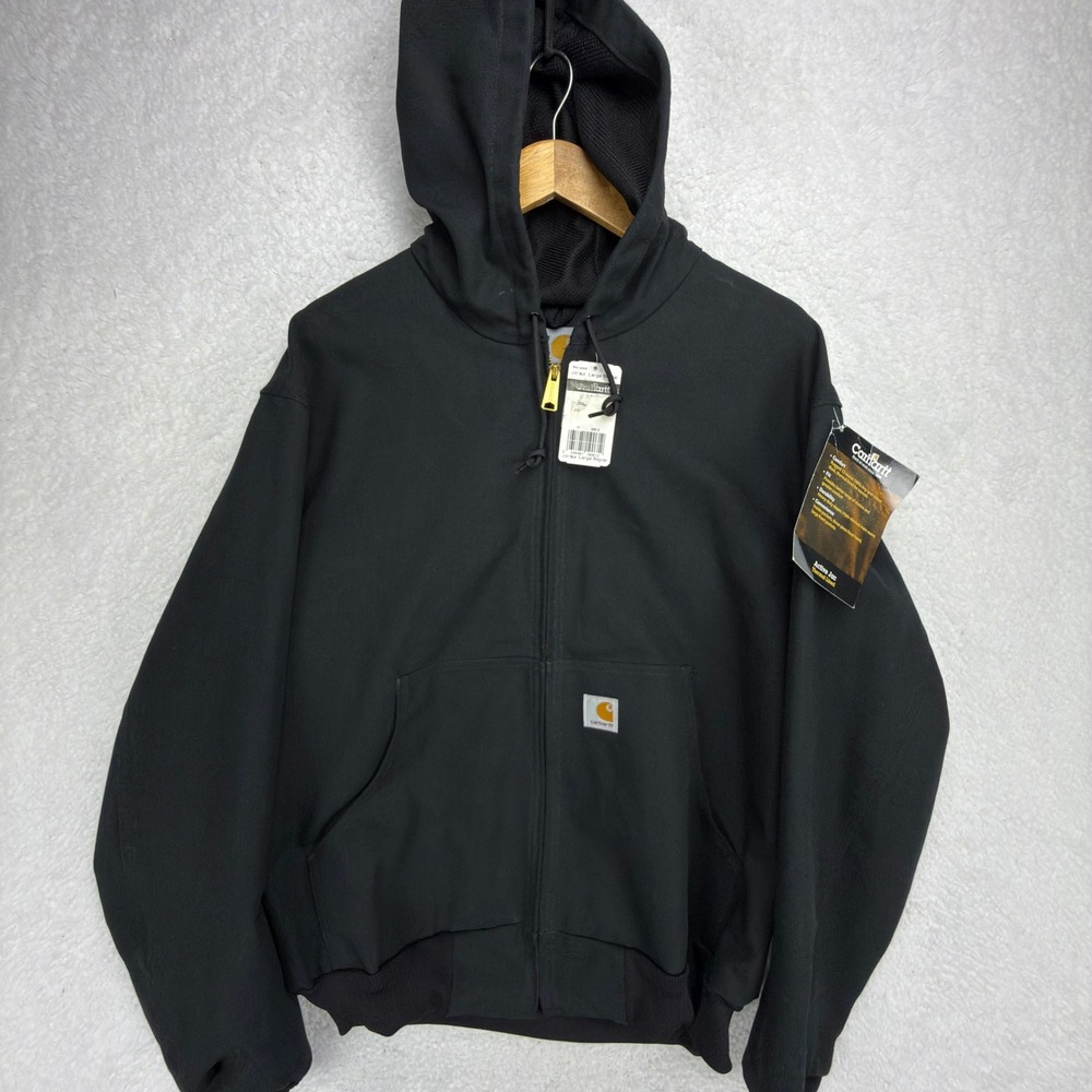 Carhartt Sandstone Active Jacket Thermal Lined Mens Large J131 BLK Black NWT
